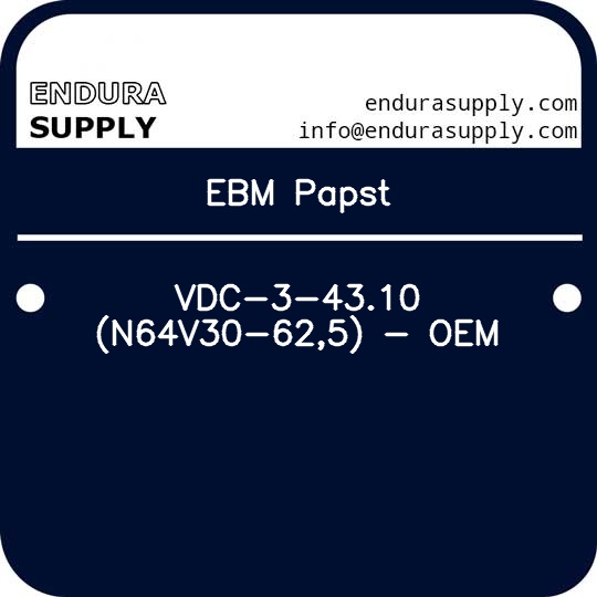 ebm-papst-vdc-3-4310-n64v30-625-oem