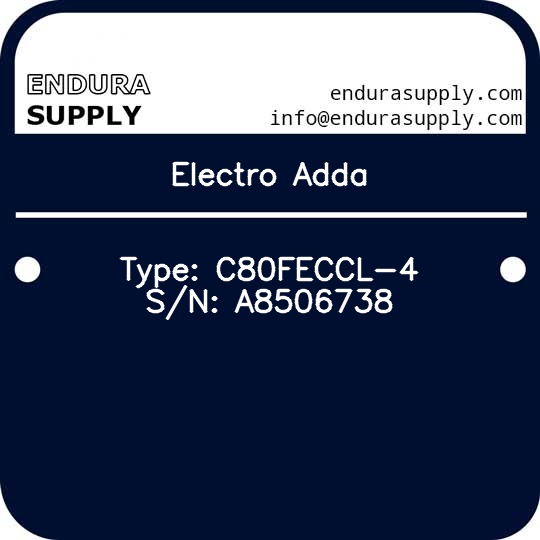 electro-adda-type-c80feccl-4-sn-a8506738