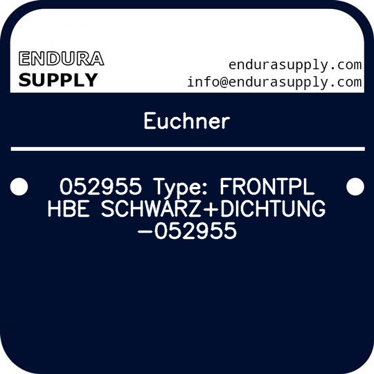 euchner-052955-type-frontpl-hbe-schwarzdichtung-052955