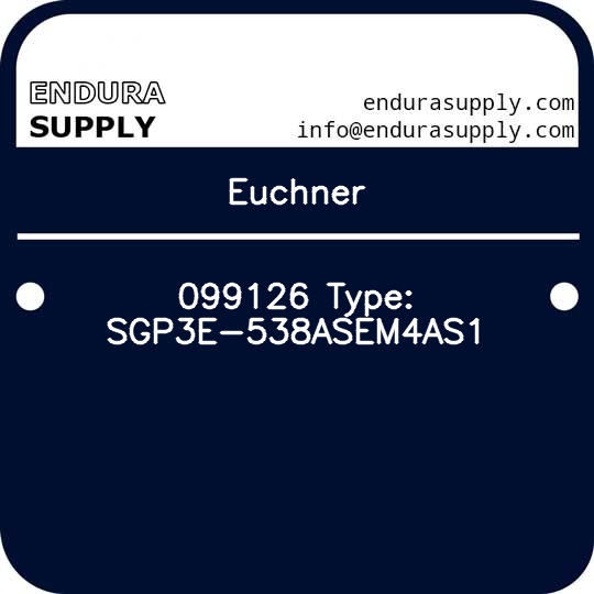 euchner-099126-type-sgp3e-538asem4as1