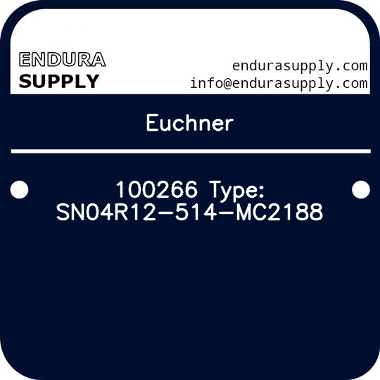 euchner-100266-type-sn04r12-514-mc2188