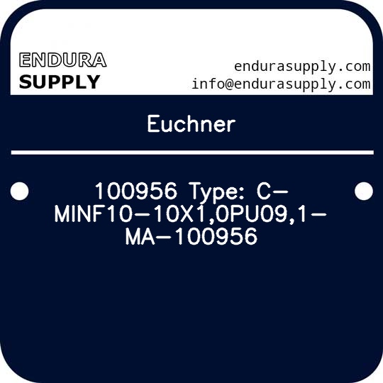 euchner-100956-type-c-minf10-10x10pu091-ma-100956