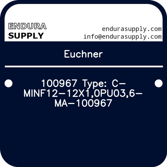 euchner-100967-type-c-minf12-12x10pu036-ma-100967
