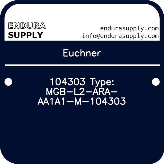 euchner-104303-type-mgb-l2-ara-aa1a1-m-104303