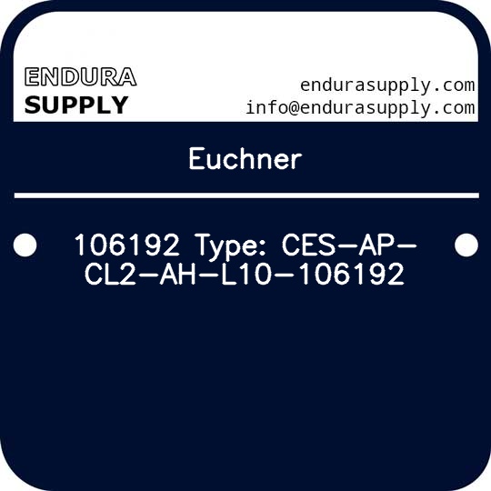 euchner-106192-type-ces-ap-cl2-ah-l10-106192