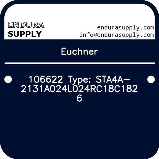 euchner-106622-type-sta4a-2131a024l024rc18c1826