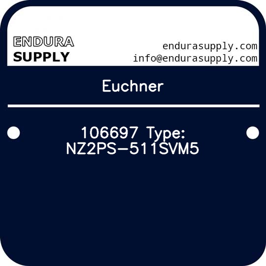 euchner-106697-type-nz2ps-511svm5