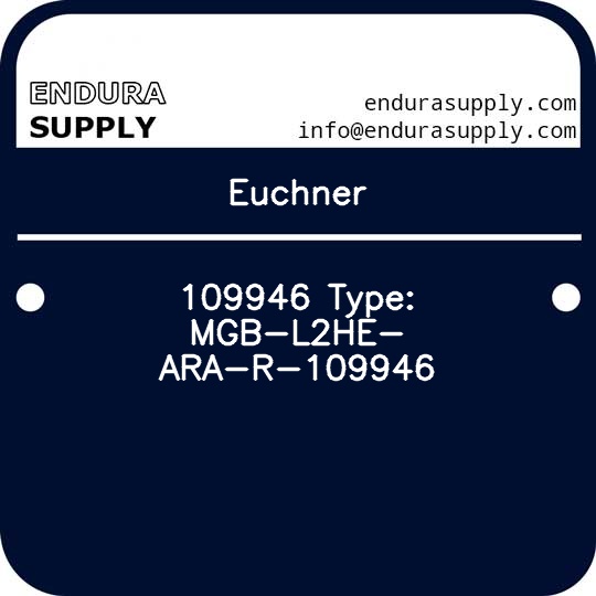 euchner-109946-type-mgb-l2he-ara-r-109946