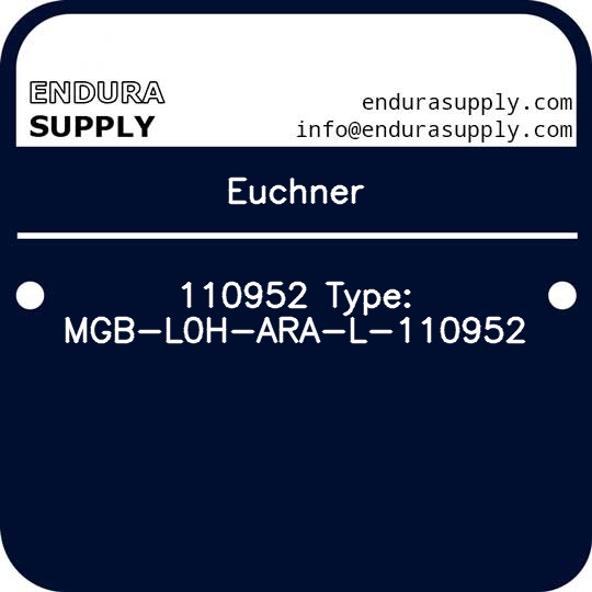 euchner-110952-type-mgb-l0h-ara-l-110952