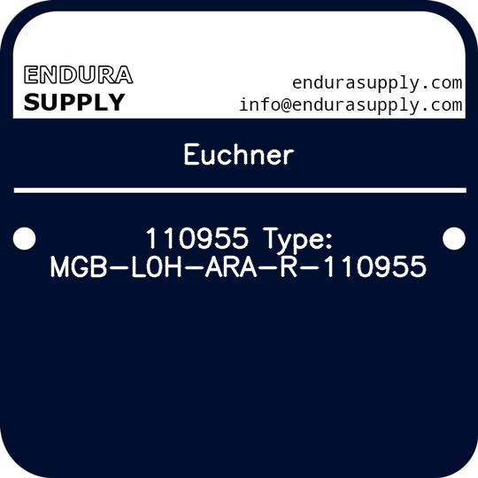 euchner-110955-type-mgb-l0h-ara-r-110955