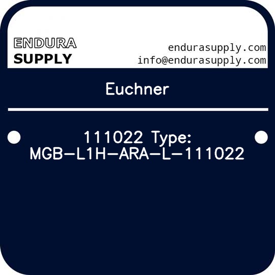 euchner-111022-type-mgb-l1h-ara-l-111022