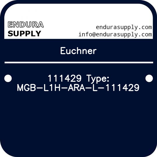 euchner-111429-type-mgb-l1h-ara-l-111429