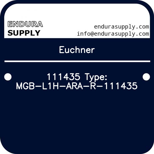 euchner-111435-type-mgb-l1h-ara-r-111435
