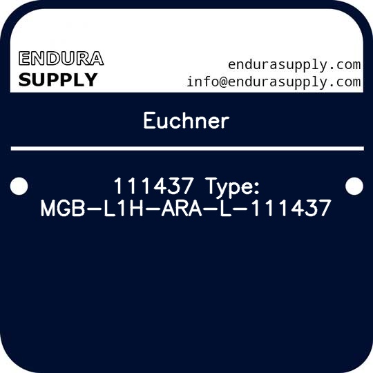 euchner-111437-type-mgb-l1h-ara-l-111437