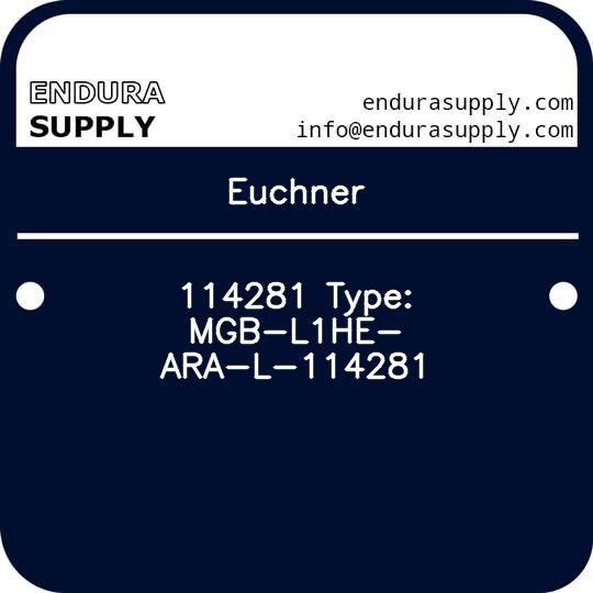 euchner-114281-type-mgb-l1he-ara-l-114281
