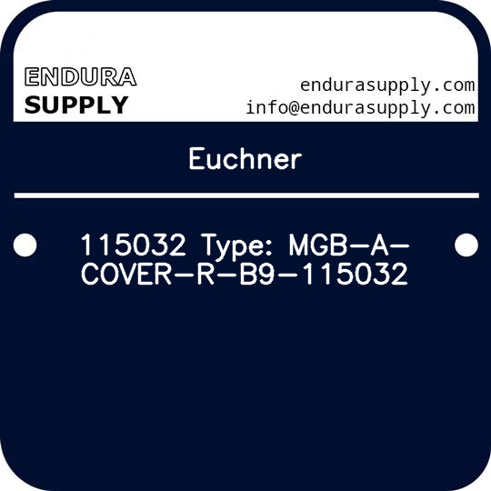 euchner-115032-type-mgb-a-cover-r-b9-115032