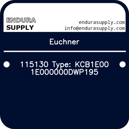 euchner-115130-type-kcb1e001e000000dwp195