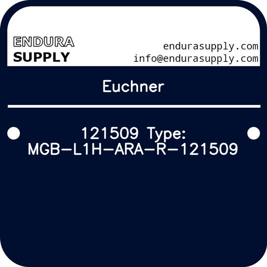 euchner-121509-type-mgb-l1h-ara-r-121509
