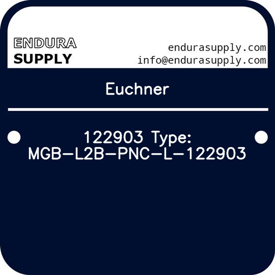 euchner-122903-type-mgb-l2b-pnc-l-122903