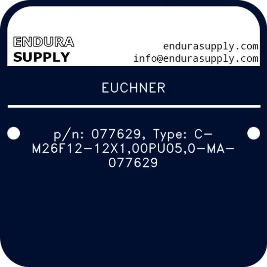 euchner-pn-077629-type-c-m26f12-12x100pu050-ma-077629