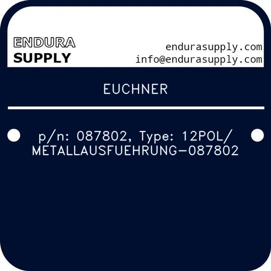 euchner-pn-087802-type-12polmetallausfuehrung-087802
