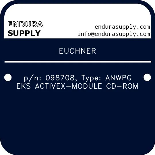 euchner-pn-098708-type-anwpg-eks-activex-module-cd-rom