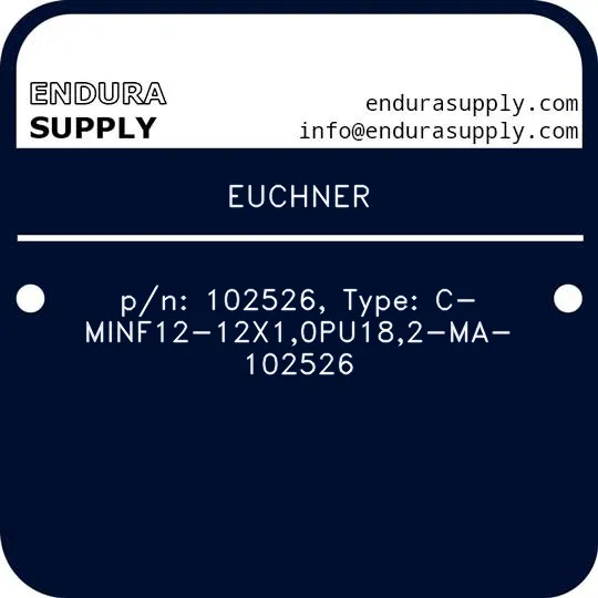 euchner-pn-102526-type-c-minf12-12x10pu182-ma-102526