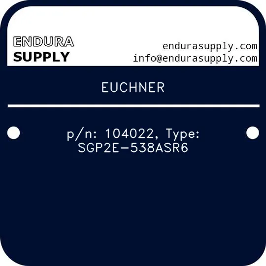 euchner-pn-104022-type-sgp2e-538asr6