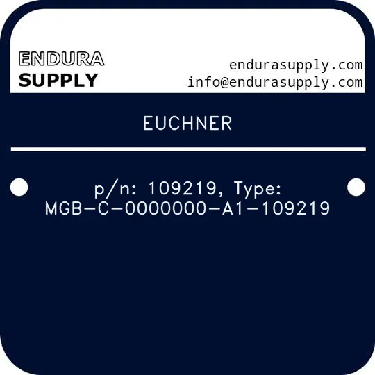 euchner-pn-109219-type-mgb-c-0000000-a1-109219