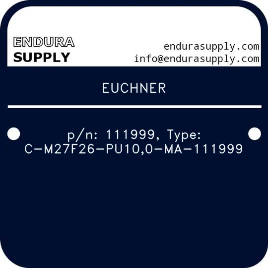 euchner-pn-111999-type-c-m27f26-pu100-ma-111999