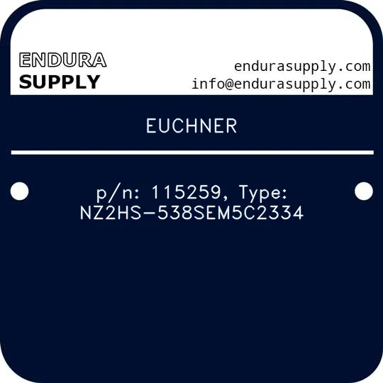 euchner-pn-115259-type-nz2hs-538sem5c2334