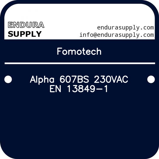fomotech-alpha-607bs-230vac-en-13849-1