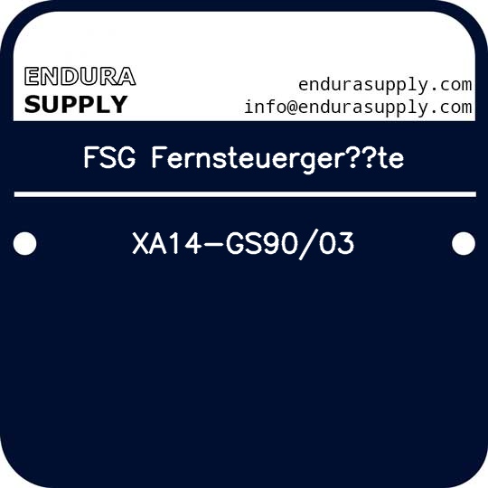 fsg-fernsteuergerate-xa14-gs9003