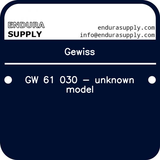 gewiss-gw-61-030-unknown-model