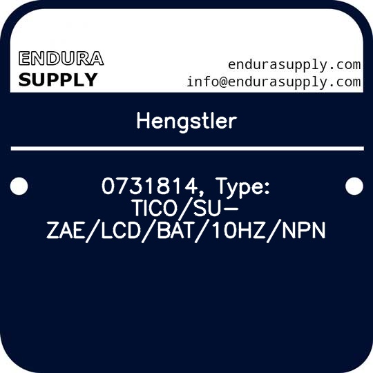 hengstler-0731814-type-ticosu-zaelcdbat10hznpn