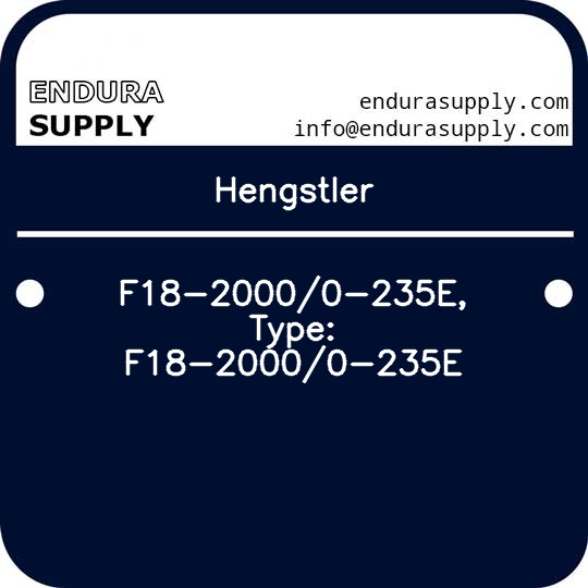 hengstler-f18-20000-235e-type-f18-20000-235e