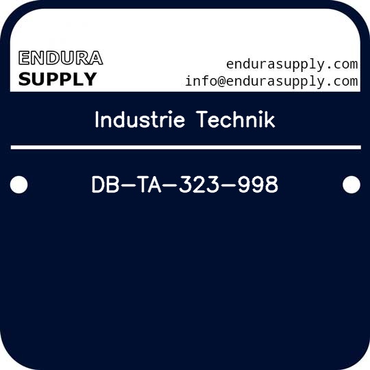 industrie-technik-db-ta-323-998