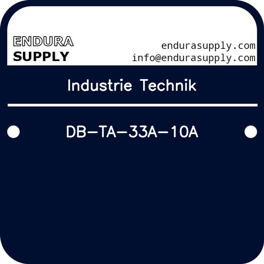 industrie-technik-db-ta-33a-10a