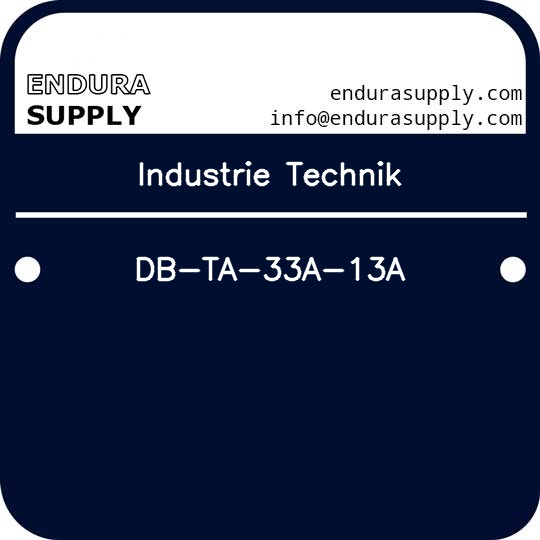 industrie-technik-db-ta-33a-13a