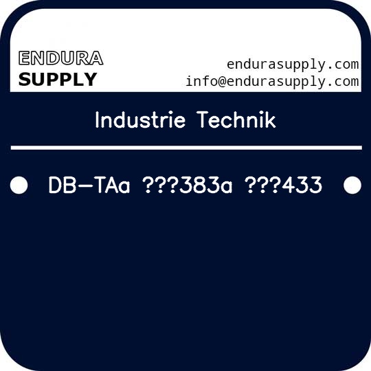 industrie-technik-db-taa-383a-433