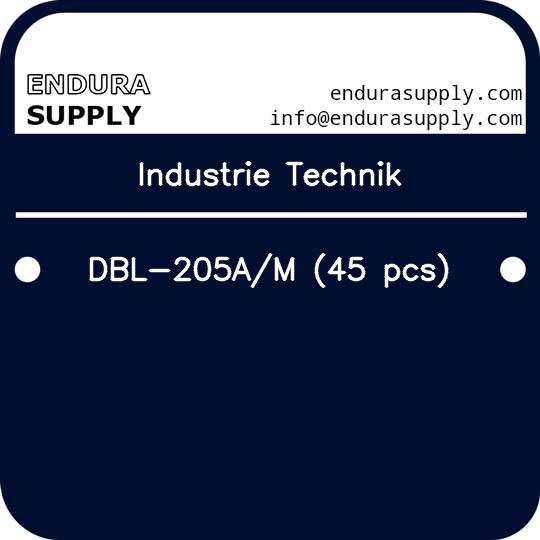 industrie-technik-dbl-205am-45-pcs