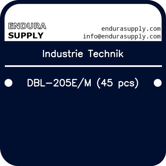 industrie-technik-dbl-205em-45-pcs