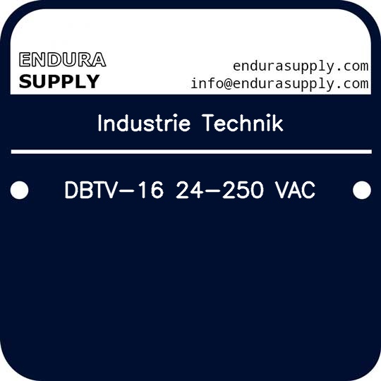 industrie-technik-dbtv-16-24-250-vac