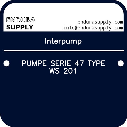 interpump-pumpe-serie-47-type-ws-201