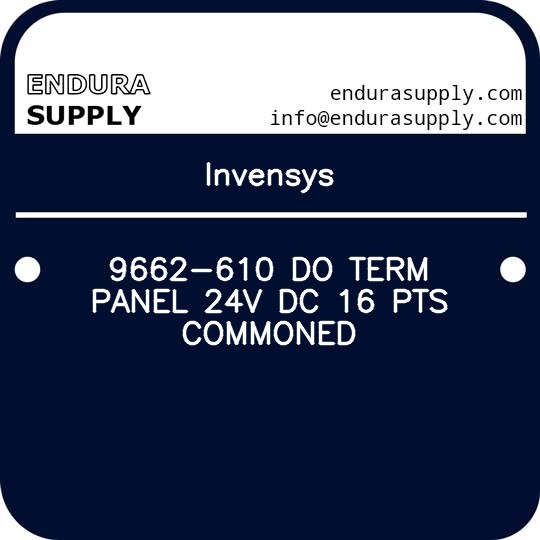 invensys-9662-610-do-term-panel-24v-dc-16-pts-commoned