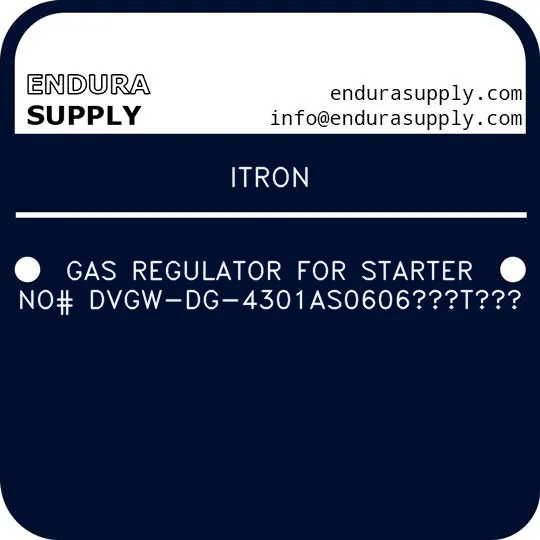 itron-gas-regulator-for-starter-no-dvgw-dg-4301as0606t