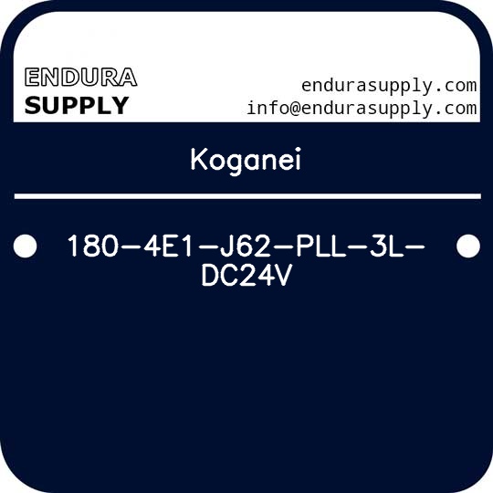 koganei-180-4e1-j62-pll-3l-dc24v