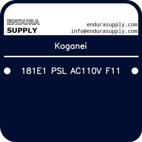 koganei-181e1-psl-ac110v-f11