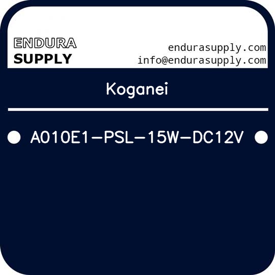 koganei-a010e1-psl-15w-dc12v