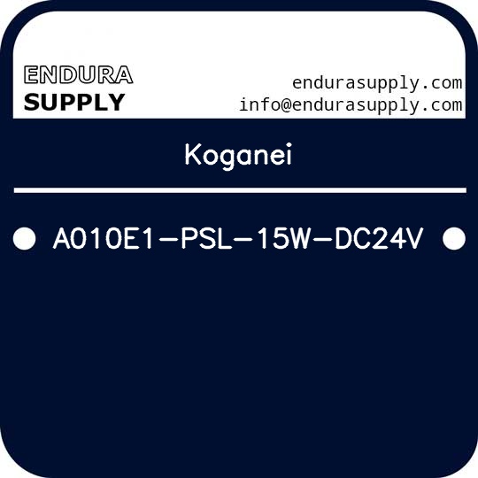 koganei-a010e1-psl-15w-dc24v